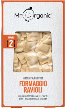 Mr Organic Organic And Egg Free Formaggio Ravioli, 250G, 6 Pieces Per Carton
